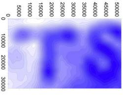 金めっき上の皮脂汚染による文字TS